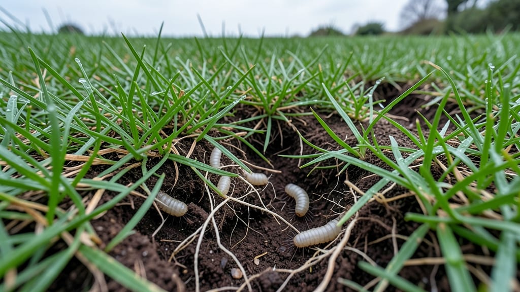 Grubs: White, C-Shaped Larvae Devouring Roots