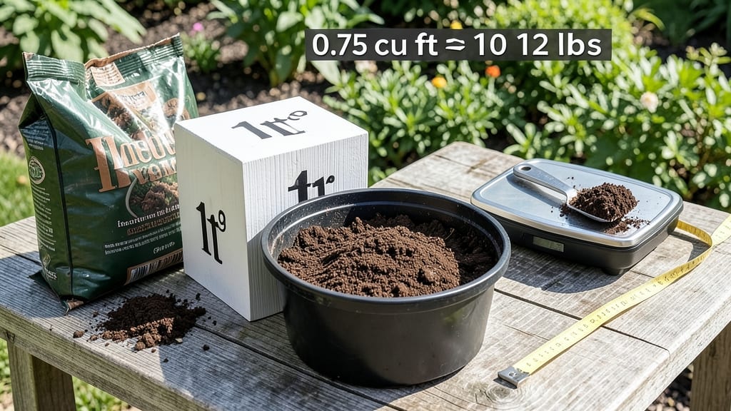 How Much Does 0.75 Cubic Feet of Garden Soil Weigh: Exact Pounds by Dry vs Wet Density