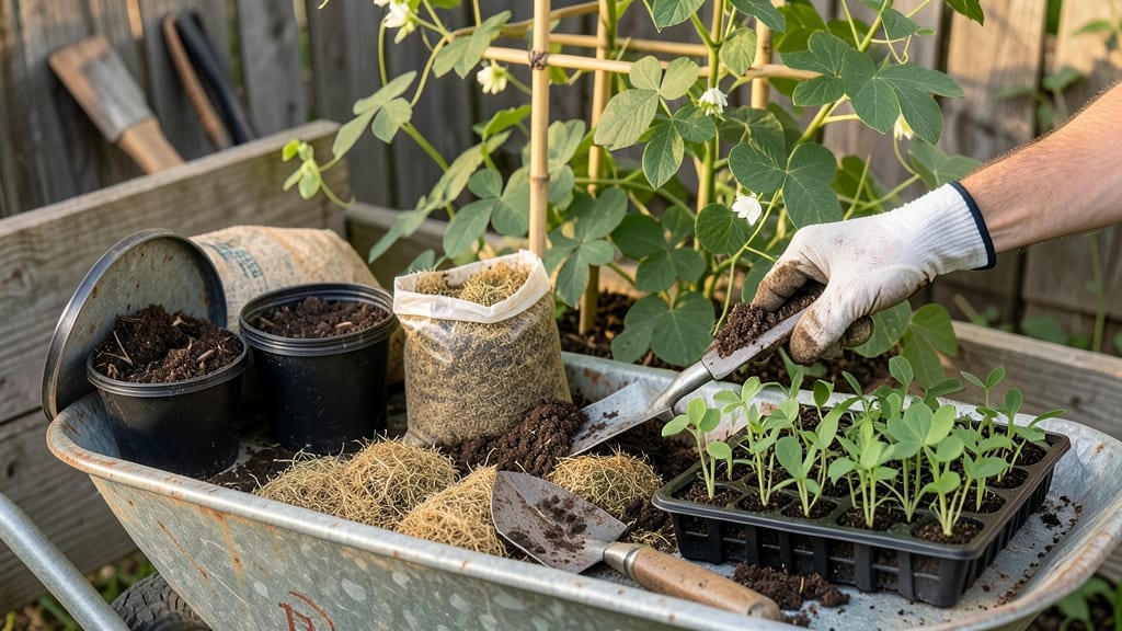 Mixing Potting Soil and Peat Moss: Balanced Moisture and Aeration for Thriving Plants