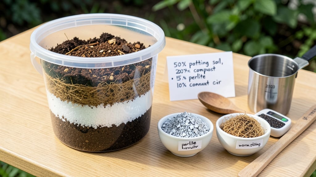 Container Garden Soil Mix Recipe: Customizable Blend for Healthy Roots and Drainage