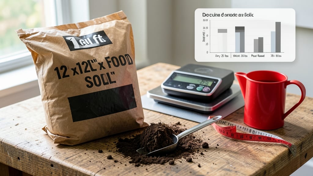 How Much Does 1 Cubic Foot of Potting Soil Weigh: Dry vs Wet Density Chart