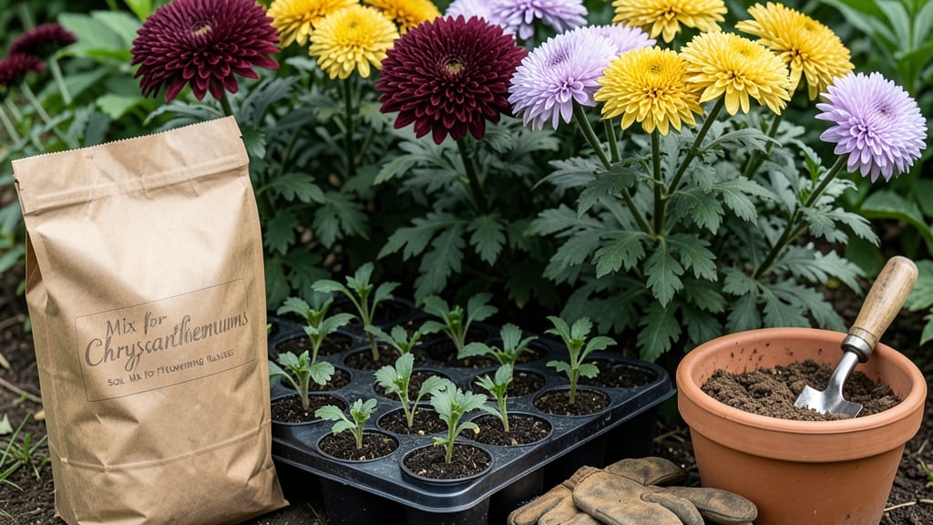 Potting Soil for Mums: Moisture-Retentive Loam for Towering Fall Color