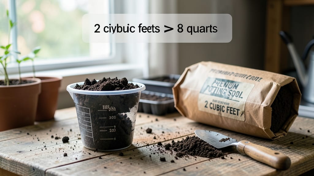 2 Cubic Feet Potting Soil to Quarts: Exact Conversion and Weight Breakdown