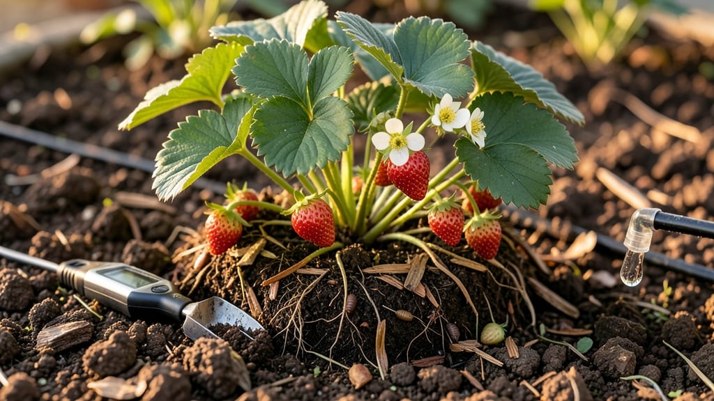 What Soil Do Strawberries Like: Loose, Well-Draining Mix With 10% Organic Matter
