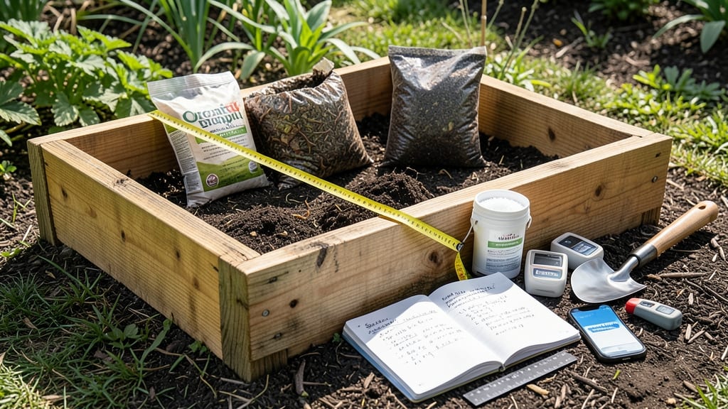 Calculate Raised Bed Soil: Precision Cubic Feet Formula by Plant Type