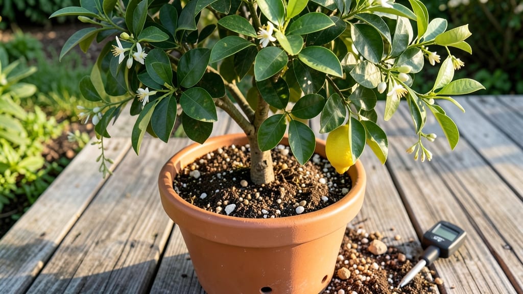Soil For Citrus Trees In Containers: Acidic Loam Blend for Thriving Root Health