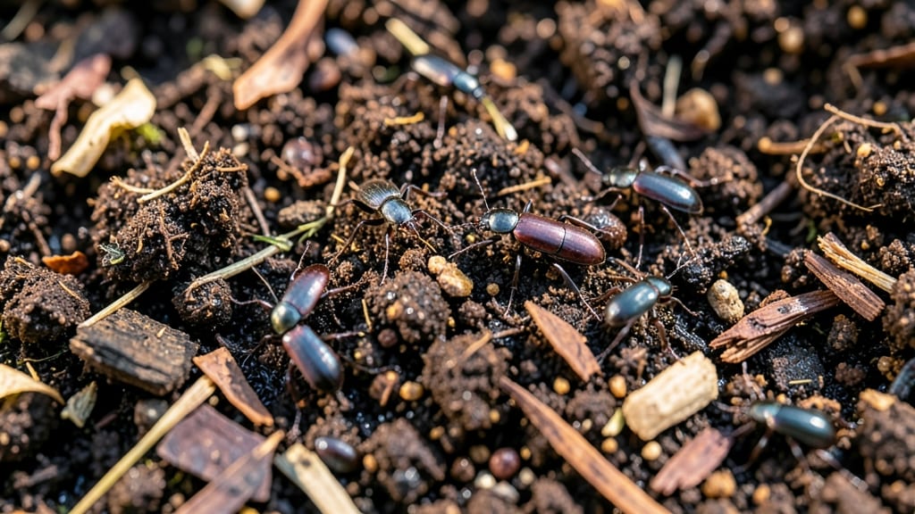 Rove Beetles: Predatory Soil Insects with Elongated Abdomen